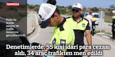 Polis üç ilçede asayiş ve trafik denetimi gerçekleştirdi