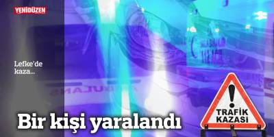 Lefke’de kaza…Bir yaralı