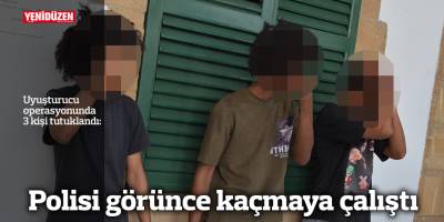 Polisi görünce kaçmaya çalıştı