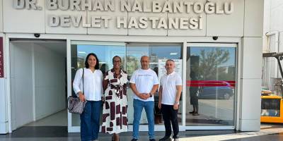 Dünya Tabipler Birliği Başkanı Kitulu, Dr. Burhan Nalbantoğlu Hastanesi'ni ziyaret etti