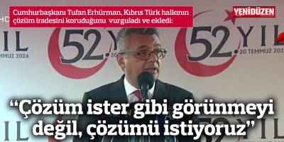 “Çözüm ister gibi görünmeyi değil, çözümü istiyoruz”