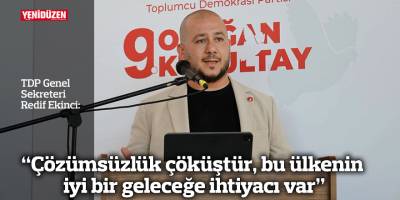 “Çözümsüzlük çöküştür, bu ülkenin iyi bir geleceğe ihtiyacı var”