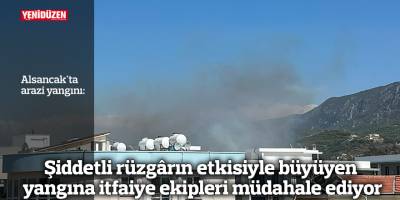 Alsancak'ta arazi yangını