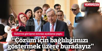 “Çözüm için bağlılığımızı göstermek üzere buradayız”