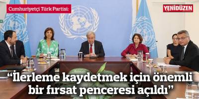 “İlerleme kaydetmek için önemli bir fırsat penceresi açıldı”