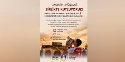 Boğaziçi'ndeki açılış ve kutlama etkinliği