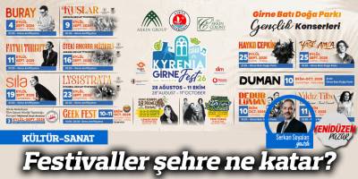 Festivaller şehre ne katar?