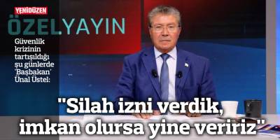"Silah izni verdik, imkan olursa yine veririz"