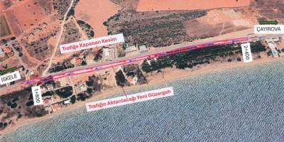 Bahçeler- Boğaz kavşakları arasındaki kesim yarından itibaren yeni yol güzergâhına aktarılacak