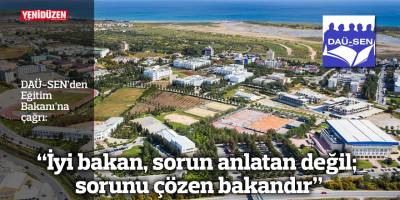 “İyi bakan, sorun anlatan değil; sorunu çözen bakandır”