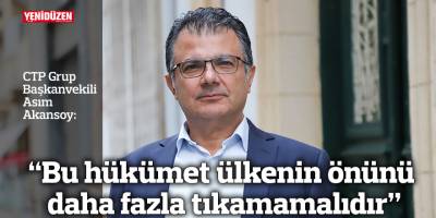 “Bu hükümet ülkenin önünü daha fazla tıkamamalıdır”