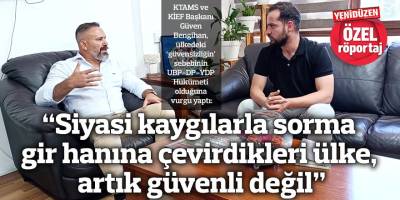 “Siyasi kaygılarla sorma gir hanına çevirdikleri ülke, artık güvenli değil”
