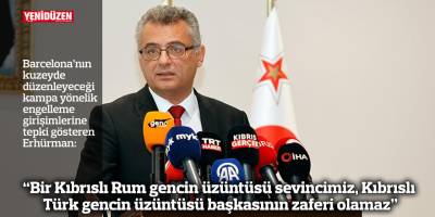 “Bir Kıbrıslı Rum gencin üzüntüsü sevincimiz, Kıbrıslı Türk gencin üzüntüsü başkasının zaferi olamaz”