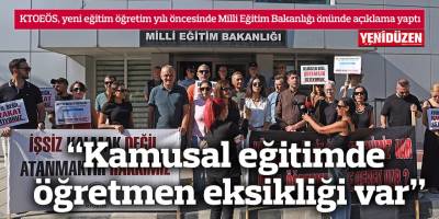“Kamusal eğitimde öğretmen eksikliği var”