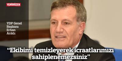 "Ekibimi temizleyerek icraatlarımızı sahiplenemezsiniz"