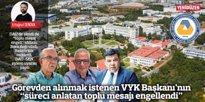 Görevden alınmak istenen VYK Başkanı’nın “süreci anlatan toplu mesajı engellendi”
