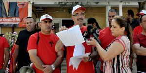 Dipkarpaz Belediyesi’ndeki grevin 50. Günü