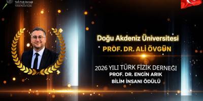 DAÜ Öğretim Üyesi Övgün, “2026 Yılı Prof. Dr. Engin Arık Bilim İnsanı Ödülü”nü aldı