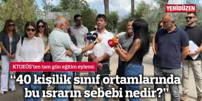 “40 kişilik sınıf ortamlarında bu ısrarın sebebi nedir?”