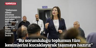 “Bu sorumluluğu toplumun tüm kesimlerini kucaklayarak taşımaya hazırız”