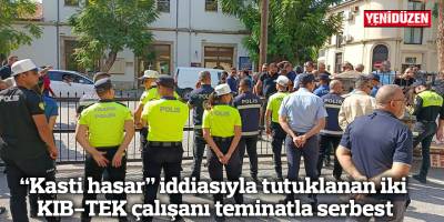 “Kasti hasar” iddiasıyla tutuklanan iki KIB-TEK çalışanı teminatla serbest