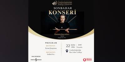 Cumhurbaşkanlığı Senfoni Orkestrası'ndan Sonbahar Konseri