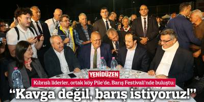 “Kavga değil, barış istiyoruz!”