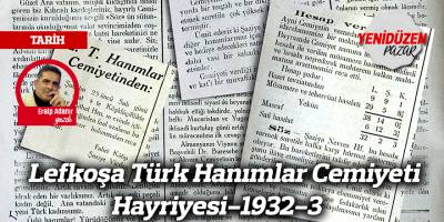 Lefkoşa Türk Hanımlar Cemiyeti Hayriyesi-1932-3