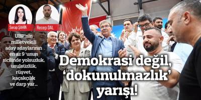 Demokrasi değil, ‘dokunulmazlık’ yarışı!