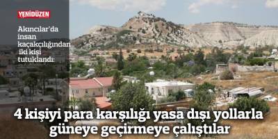 Akıncılar’da insan kaçakçılığından iki kişi tutuklandı