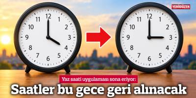 Saatler bu gece geri alınacak