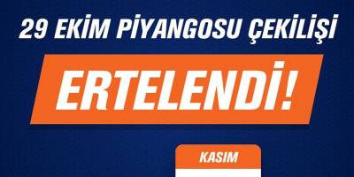UBP’nin 29 Ekim Piyangosu çekilişi 15 Kasım’a ertelendi