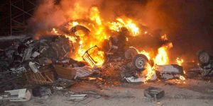 Haspolat’ta yangın paniği