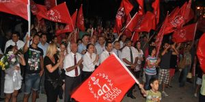 DP-UG Girne’de miting düzenledi
