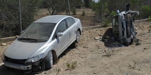 Lefkoşada trafik kazası :2 YARALI