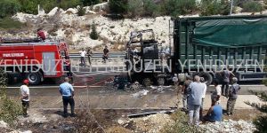 ÇÖP KAMYONU YANDI! 