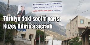 Lapta ve Alsancak’a ‘Erdoğan’ pankartı