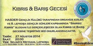 “Kıbrıs & Barış” gecesi düzenleniyor