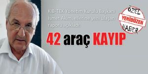 Rapor : Kayıp araç sayısı 42