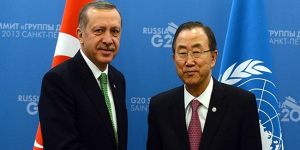 Erdoğan Ban Ki-Moon ile görüştü