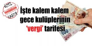Gece kulüplerinden devlet kasasına MİLYONLAR AKIYOR