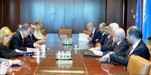 Kıbrıslı Türk Lider Eroğlu, Ban ile görüştü