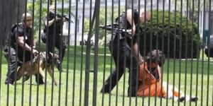 Beyaz Saraya girerken yakalandı