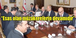 Siyasi partiler Eroğlu ile bir araya geldi