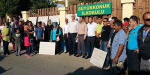 Büyükkonuk İlkokulu’nda aileler eylemde