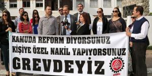 KTAMS meclis önünde eylem yaptı.