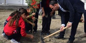 Ağaçlandırma çocuklarla başladı
