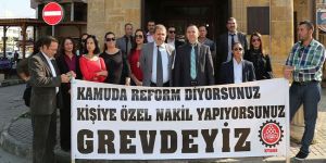 Atama KHK önünde protesto edildi