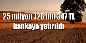 Kuraklık tazminatının son taksidi ödendi