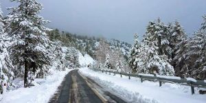 Trodos’a kar düştü